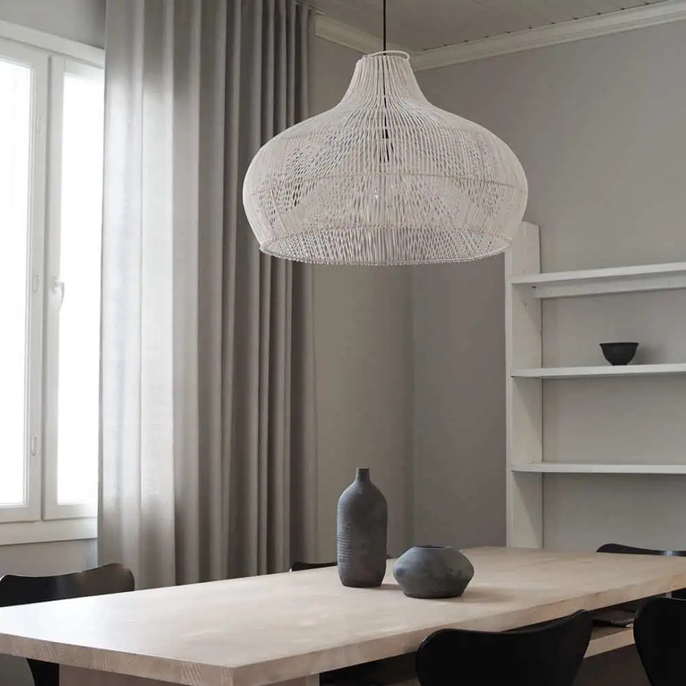 Wooden sheep, Wasabi, chandeli, rattan, dining table lamp, simple inn, living room, rattan, art lamp